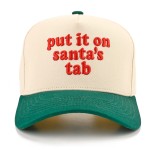 Wholesale put It Santa s Tab Baseball Cap cheeky embroidered script lettering ac