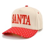 Wholesale keep it merry simple SANTA embroidered baseball cap bold raised letter