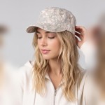 Wholesale camo Print Cadet Cap One Fits Most Elastic Back Cotton