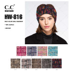 Wholesale c C HW Multicolor cable headwrap Acrylic One fits most