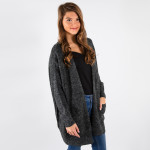 Wholesale very soft light weight open front long knit cardigan loose fit through