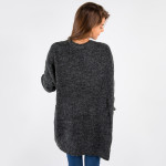 Wholesale very soft light weight open front long knit cardigan loose fit through