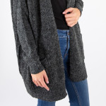 Wholesale very soft light weight open front long knit cardigan loose fit through