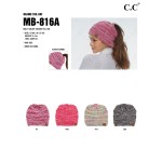 Wholesale c C MB Multi Color Beanie Tail Hat One Fits Most Elastic Band Beanie O