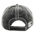 Wholesale vintage distressed baseball cap Sunshine Whiskey embroidered details C