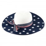 Wholesale brim Hat Stars Stripes Ribbon One Fits Most Adjustable Drawstring Ins