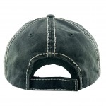 Wholesale vintage Distressed Grey Hair Don t Care Baseball Cap One fits most Adj