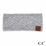 C.C HW-2060
Diagonal Stripe Criss-Cross Knit Pattern Head Wrap.

- One size fits most
- 47% Rayon / 31% PBT / 22% Nylon 