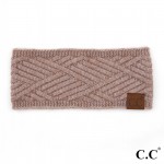 Wholesale c C HW Diagonal Stripe Criss Cross Knit Pattern Head Wrap One fits mos