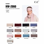 C.C HW-2060
Diagonal Stripe Criss-Cross Knit Pattern Head Wrap.

- One size fits most
- 47% Rayon / 31% PBT / 22% Nylon 