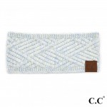 C.C HW-2060
Diagonal Stripe Criss-Cross Knit Pattern Head Wrap.

- One size fits most
- 47% Rayon / 31% PBT / 22% Nylon 