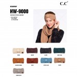 Wholesale c C HW Chevron Knit Pattern Head Wrap One fits most Acrylic Nylon Poly