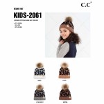 Wholesale c C KIDS Kids Leopard Print Faux Fur Pom Beanie One fits most Rayon PB