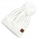 Wholesale c C HAT Twisted Mock Cable Knit Pom Beanie One fits most Acrylic