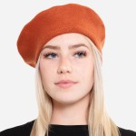 Wholesale solid Color Knit Beret Hat One Fits Most Head Circumference Acrylic