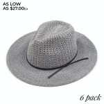 Wholesale c C KP Knitted Fedora Hat Leather Ribbon Band PACK One fits most Adjus