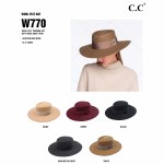 Wholesale c C W Australian Wool Felt Brim Hat Ribbon Band PACK One fits most Adj