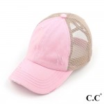 Wholesale c C BT Distressed Criss Cross Pony Cap One Fits Most Criss Cross Pony