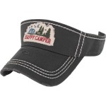 Wholesale happy Camper Embroidered Distressed Sun Visor One fits most Adjustable