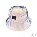 Wholesale waterproof Reflective Bucket Hat Polyester Brim Elastic Sweatband Insi