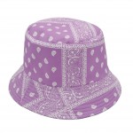 Bandana Print Bucket Hat. 

- 100% Polyester
- One Size Fits Most
- Brim is Approximately 2.5" 