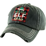 Wholesale mama Elf Vintage Distressed Baseball Cap One fits most Adjustable Velc