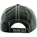 Wholesale mama Elf Vintage Distressed Baseball Cap One fits most Adjustable Velc