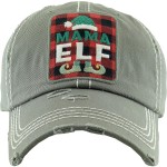 Wholesale mama Elf Vintage Distressed Baseball Cap One fits most Adjustable Velc