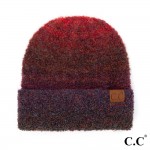 Wholesale c C HAT Recycled Yarn Beanie Fold Recycled Polyester Polyester Acrylic