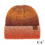 Wholesale c C HAT Recycled Yarn Beanie Fold Recycled Polyester Polyester Acrylic