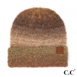Wholesale c C HAT Recycled Yarn Beanie Fold Recycled Polyester Polyester Acrylic