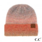 Wholesale c C HAT Recycled Yarn Beanie Fold Recycled Polyester Polyester Acrylic