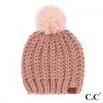 Wholesale c C HAT Soft Chenille Chunky Yarn Beanie Hat Faux Color Fur One Fits M