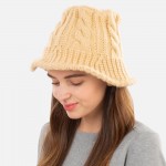 Wholesale women s Knit Bucket Hat Acrylic One Fits Most