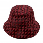 Wholesale tweed Print Bucket Hat One Fits Most Polyester