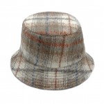 Wholesale plaid Pattern Bucket Hat One Fits Most Polyester