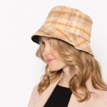 Wholesale plaid Pattern Bucket Hat One Fits Most Polyester