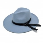 Wholesale do Everything Love Felt Brim Hat Leather Contrast Stitching Band Adjus