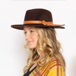 Wholesale do Everything Love Felt Brim Hat Leather Contrast Stitching Band Adjus