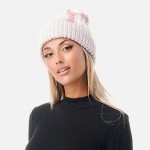 Wholesale soft Knit Plaid Beanie One Fits Most Polyester
