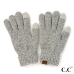 Wholesale c C G Heather Knit Plain Smart Touch Gloves One Fits Most Touchscreen