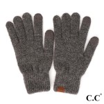 Wholesale c C G Heather Knit Plain Smart Touch Gloves One Fits Most Touchscreen