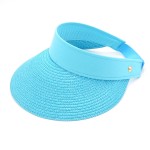 Wholesale women s Straw Visor One fits most T Brim Inside head circumference Adj