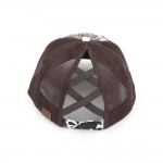 Wholesale c C Pony Cap BT Distressed Cow Print Criss Cross Pony Cap Mesh Back On