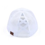 Wholesale c C Pony Cap BT Eyelet Paisley Criss Cross Pony Cap Mesh Back One fits