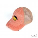 Wholesale bT Smile Embroidered Criss Cross Pony Cap One Fits Most Elastic Criss