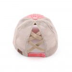 Wholesale bT Smile Embroidered Criss Cross Pony Cap One Fits Most Elastic Criss