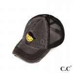 Wholesale bT Smile Embroidered Criss Cross Pony Cap One Fits Most Elastic Criss