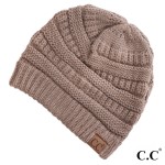 C.C Hat-20A 
Solid Ribbed Beanie "The Original" Beanie.

- One size fits most
- 100% Acrylic
- Matches C.C YJ-847, HW-21, MB-20A, and G-20 