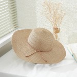 Wholesale straw Brim Hat Braided Rope Trim One Fits Most Adjustable Drawstring I